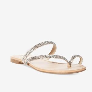 Silver Rhinestone Sandals